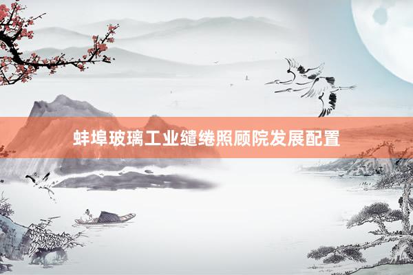 蚌埠玻璃工业缱绻照顾院发展配置