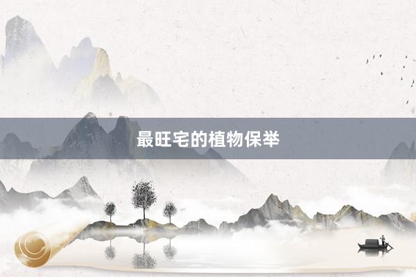 最旺宅的植物保举